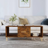 vidaXL Coffee Table 102x50x40 cm Engineered Wood White