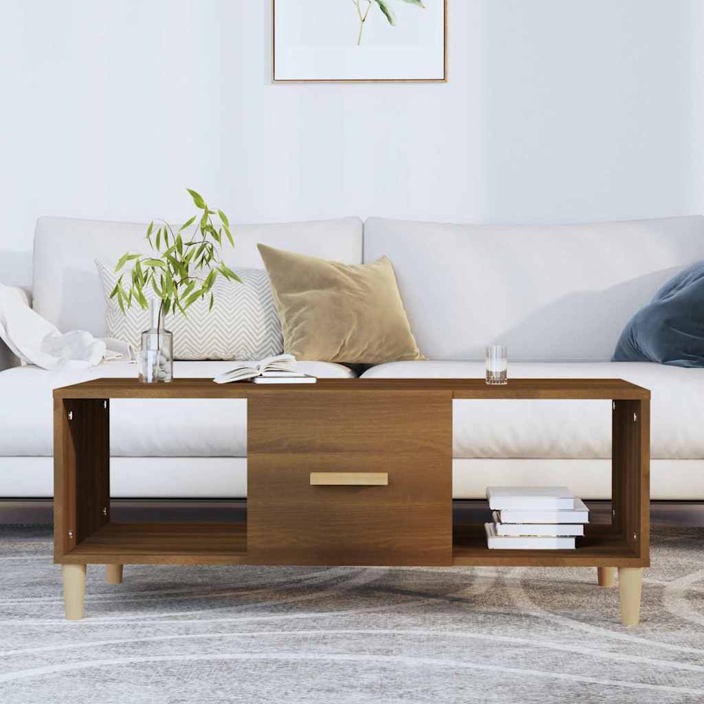 vidaXL Coffee Table 102x50x40 cm Engineered Wood White