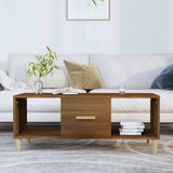 vidaXL Coffee Table 102x50x40 cm Engineered Wood White