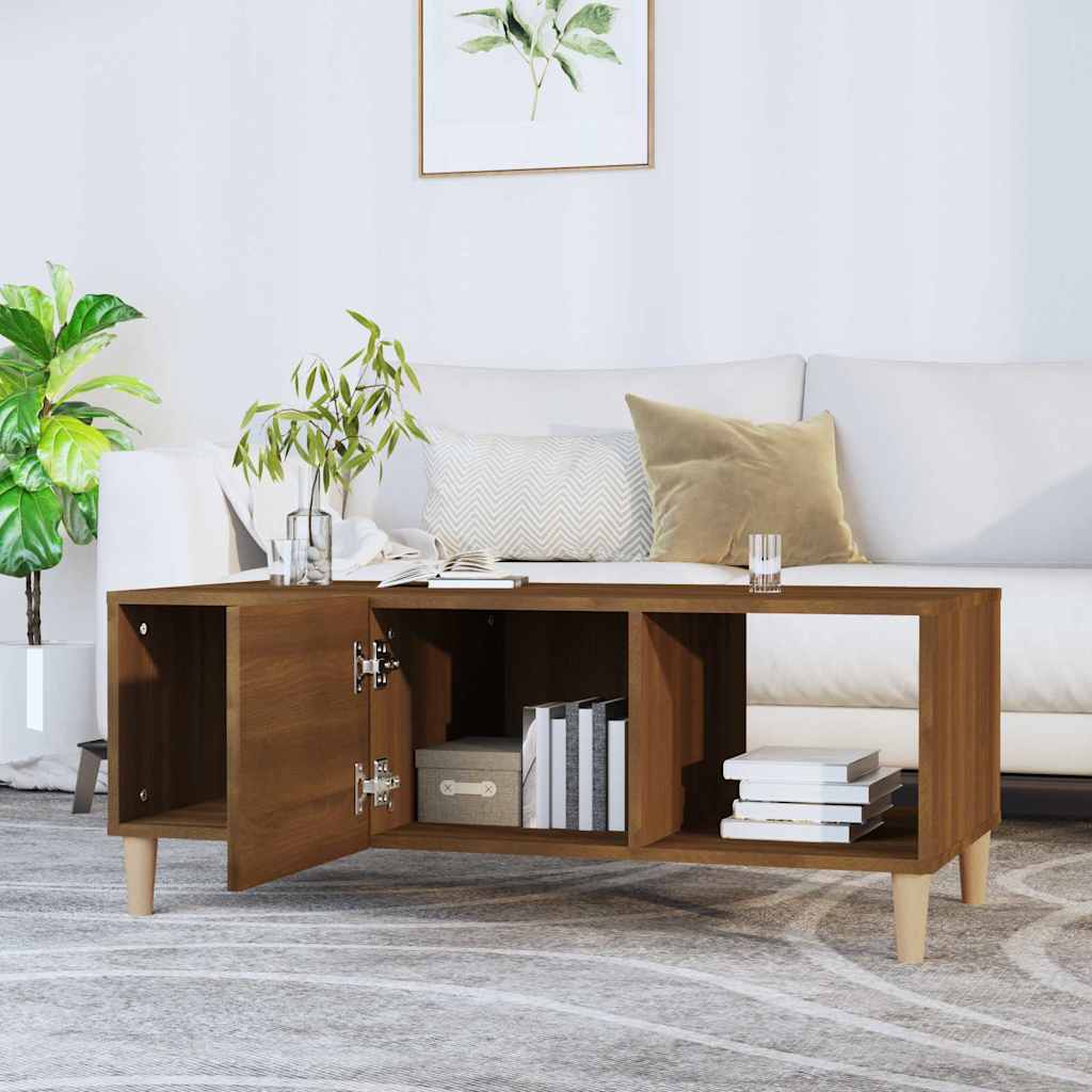 vidaXL Coffee Table 102x50x40 cm Engineered Wood White