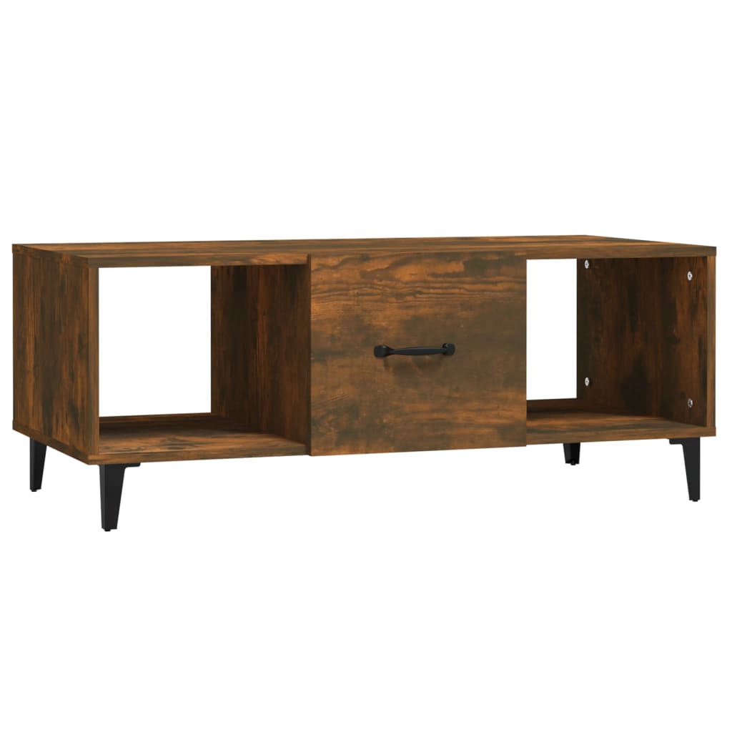 vidaXL Salontafel 102x50x40 cm bewerkt hout wit