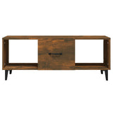 vidaXL Salontafel 102x50x40 cm bewerkt hout wit