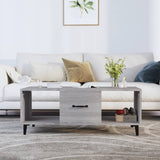 vidaXL Salontafel 102x50x40 cm bewerkt hout wit