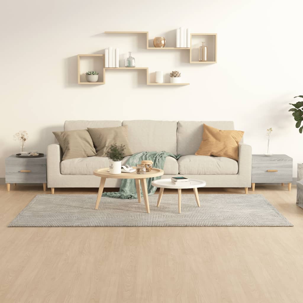 vidaXL Coffee Tables 2 pcs 50x50x40 cm engineered wood white