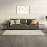 vidaXL Coffee Table with Metal Legs 50x50x40 cm White