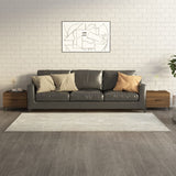 vidaXL Coffee Table with Metal Legs 50x50x40 cm White