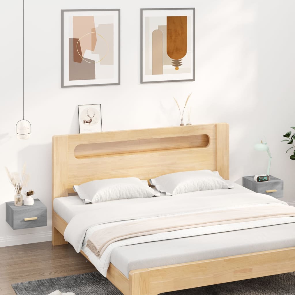 vidaXL Wall-Mounted Nightstand 35x35x20 cm White