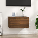 vidaXL Wandkast 60x36,5x35 cm bewerkt hout zwart