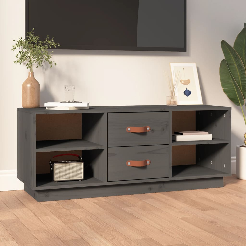 vidaXL Tv-meubel 100x34x40 cm massief grenenhout
