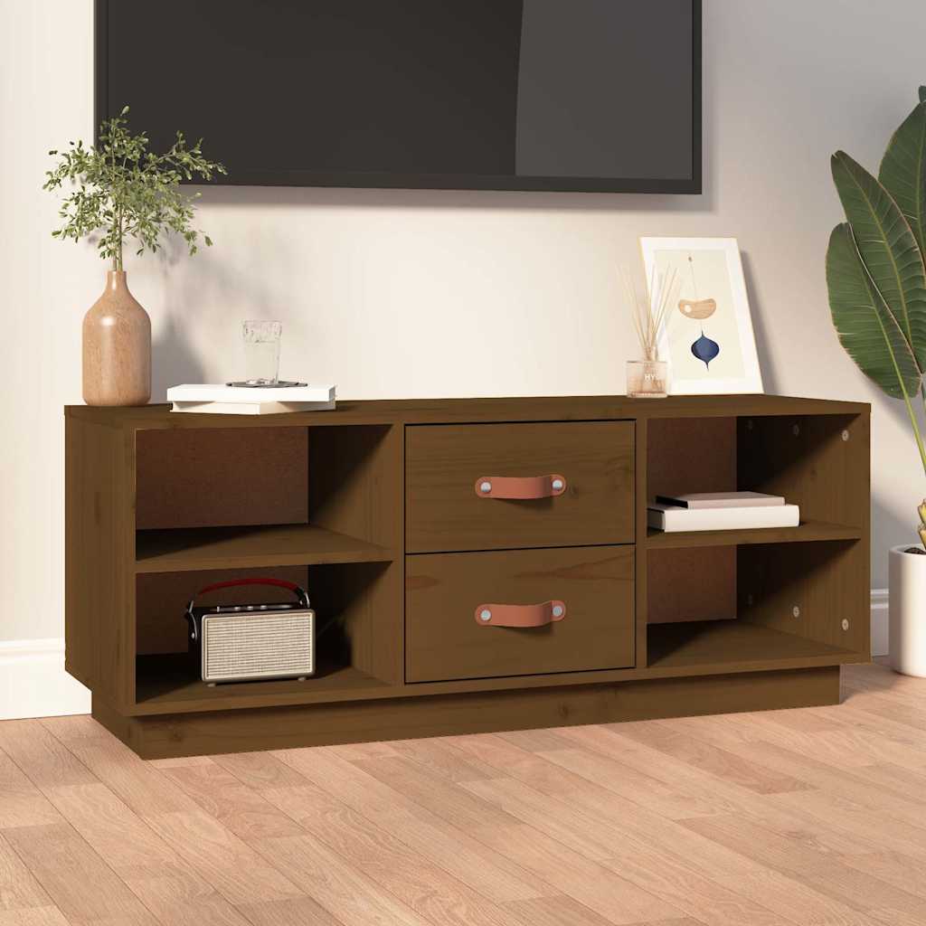 vidaXL Tv-meubel 100x34x40 cm massief grenenhout