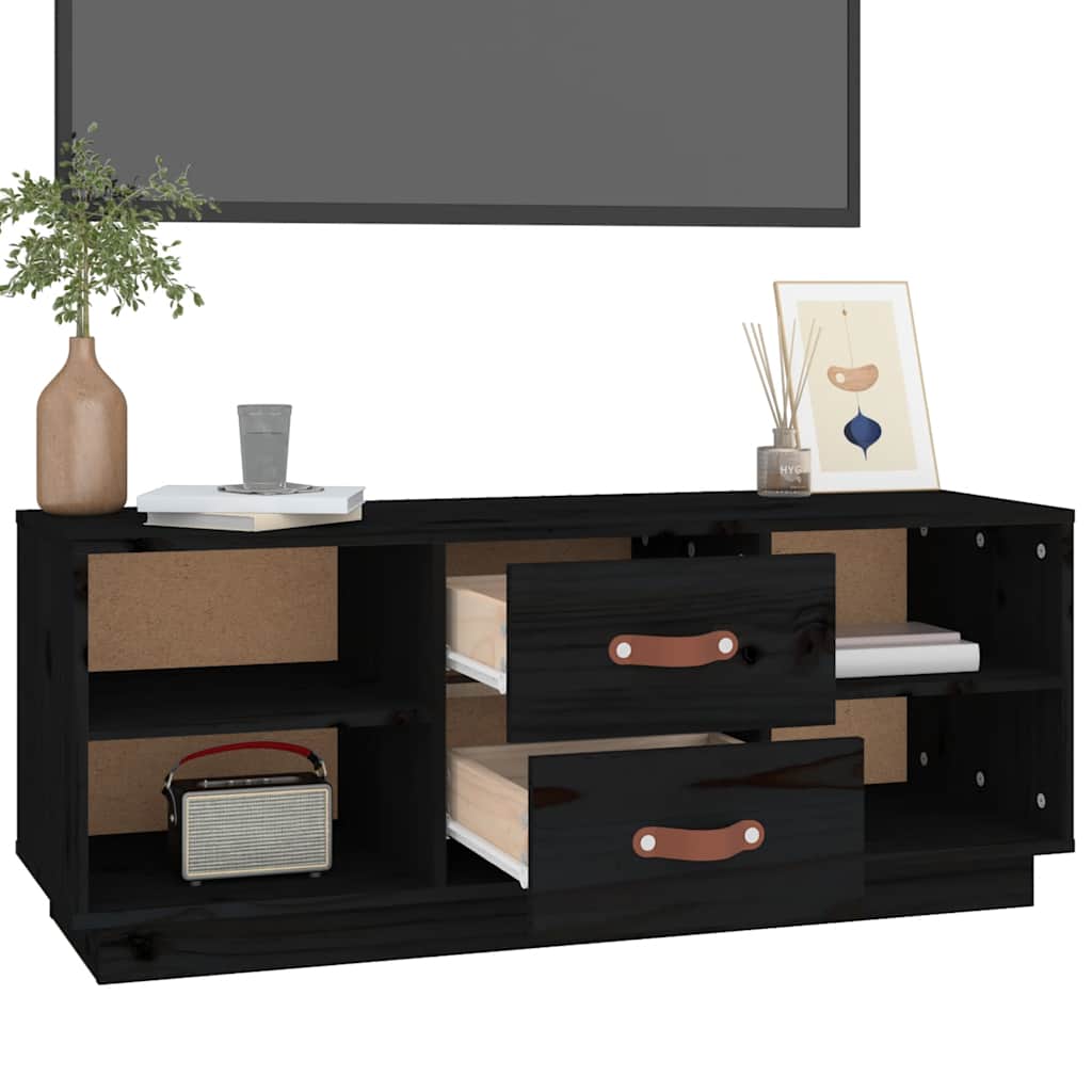 vidaXL Tv-meubel 100x34x40 cm massief grenenhout