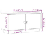 vidaXL Tv-meubel 80x34x40 cm massief grenenhout