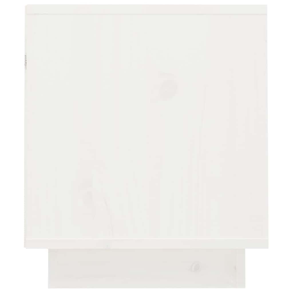vidaXL Tv-meubel 70x34x40 cm massief grenenhout wit