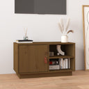 vidaXL Tv-meubel 70x34x40 cm massief grenenhout wit