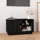 vidaXL Tv-meubel 70x34x40 cm massief grenenhout wit