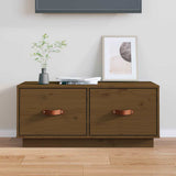 vidaXL Tv-meubel 80x34x35 cm massief grenenhout