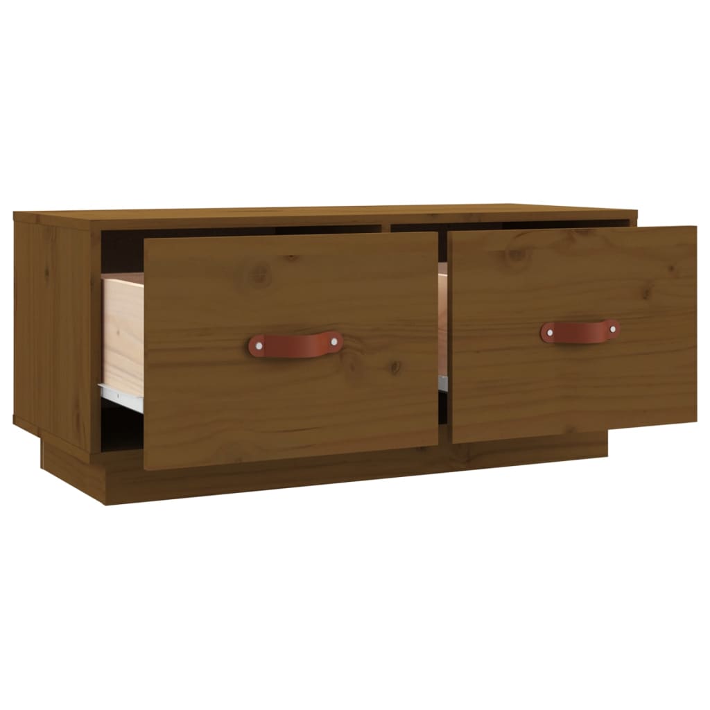 vidaXL Tv-meubel 80x34x35 cm massief grenenhout
