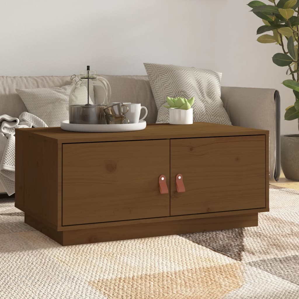 vidaXL Coffee Table 80x50x35 cm Solid Pinewood