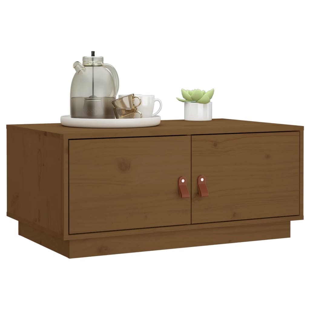 vidaXL Coffee Table 80x50x35 cm Solid Pinewood