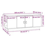 vidaXL Salontafel 100x50x41 cm massief grenenhout