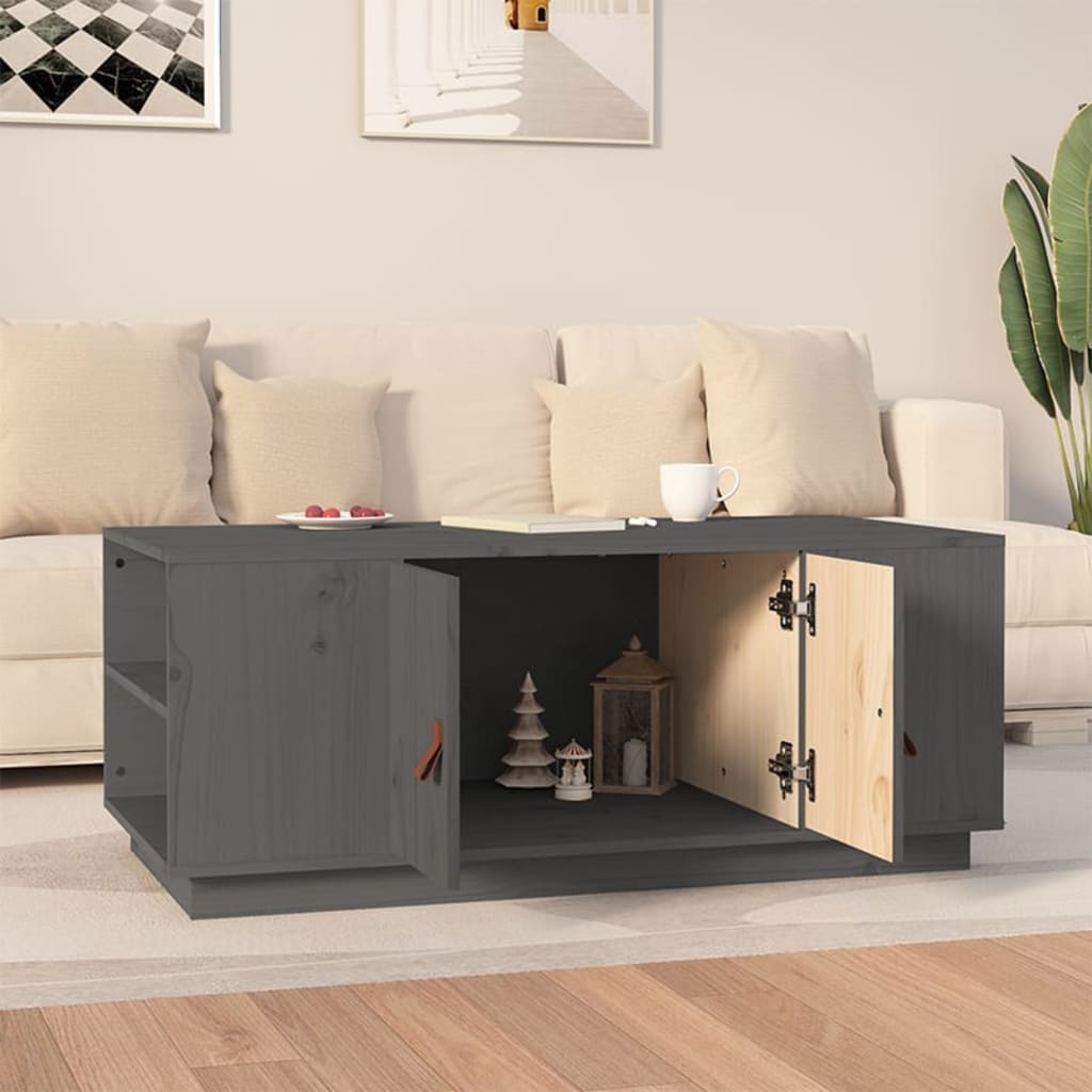 vidaXL Salontafel 100x50x41 cm massief grenenhout