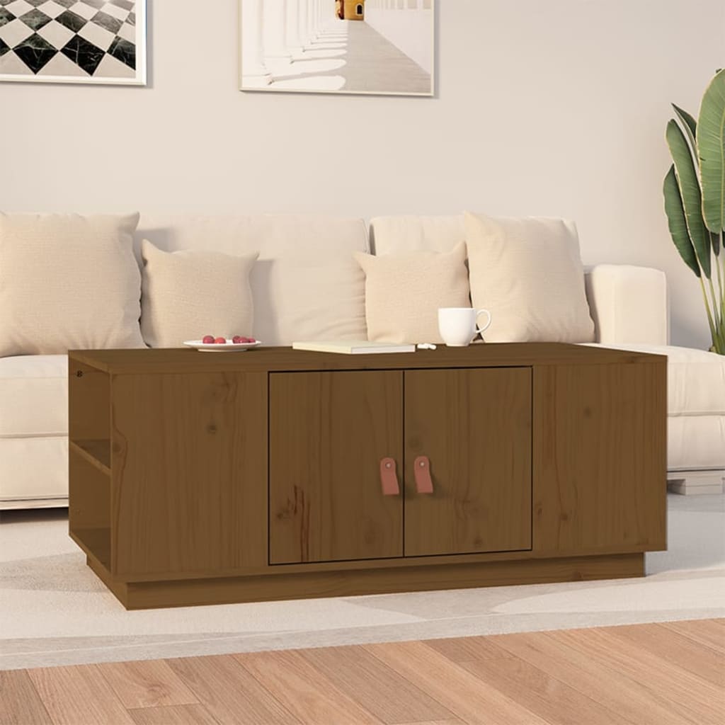 vidaXL Salontafel 100x50x41 cm massief grenenhout