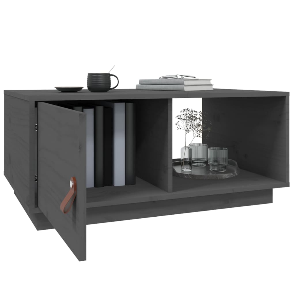 vidaXL Salontafel 80x50x35,5 cm massief grenenhout