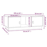 vidaXL Salontafel 100x50x35 cm massief grenenhout