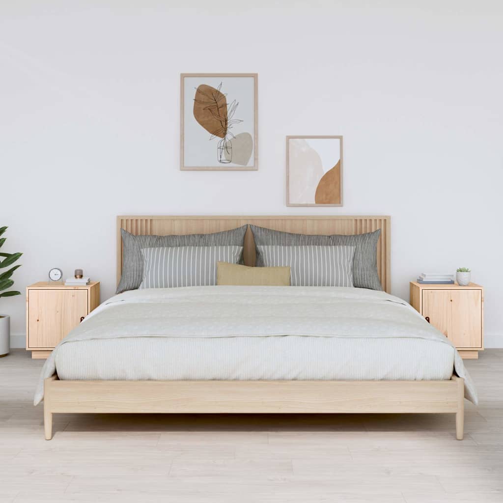 vidaXL Nightstand 40x34x45 cm Solid Pine Wood