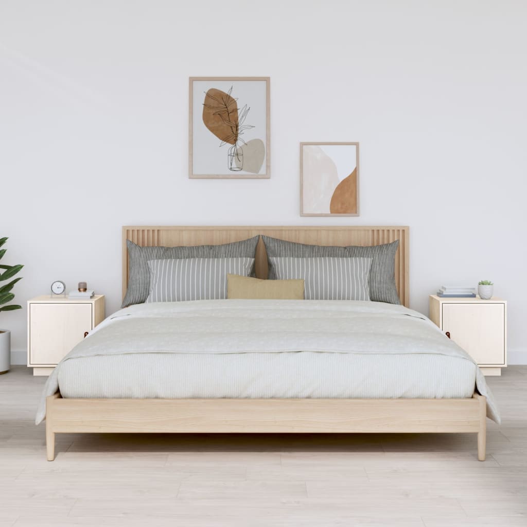 vidaXL Nightstand 40x34x45 cm Solid Pine Wood