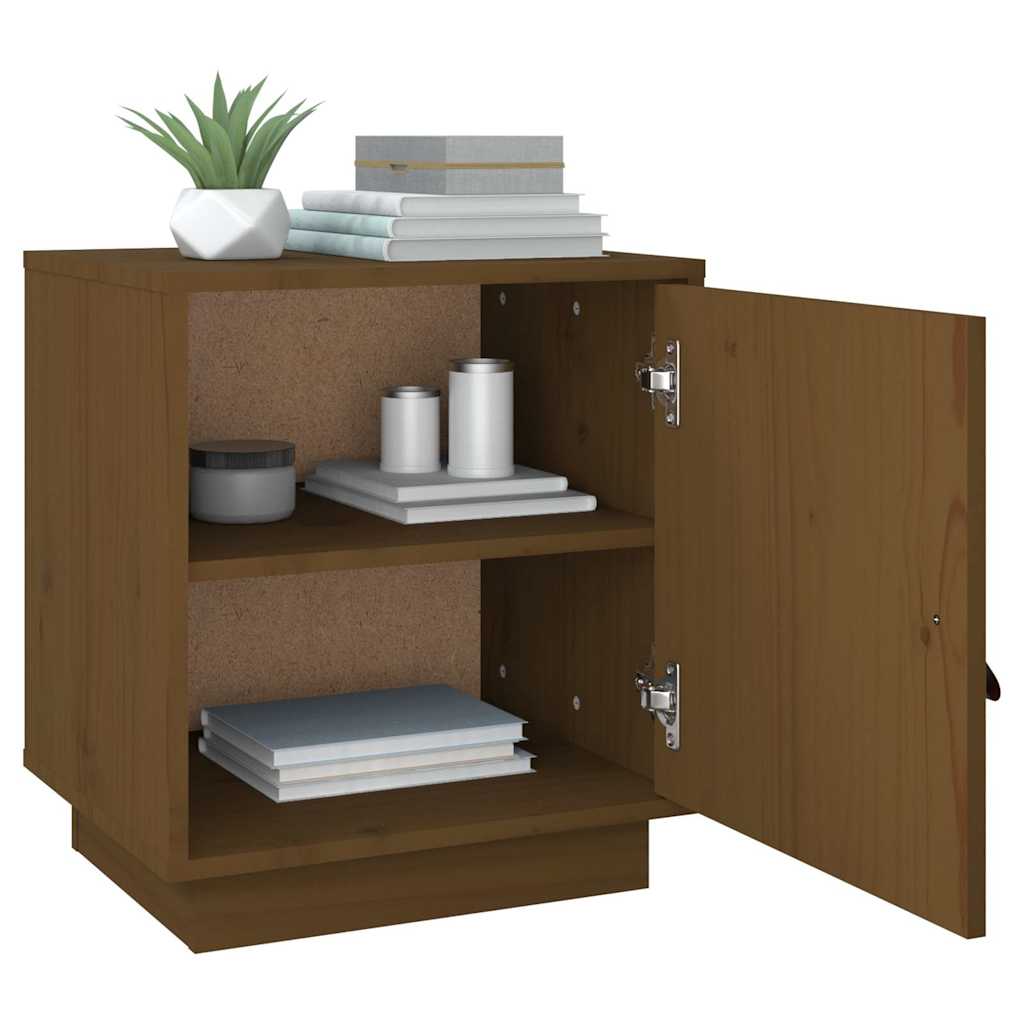 vidaXL Nightstand 40x34x45 cm Solid Pine Wood