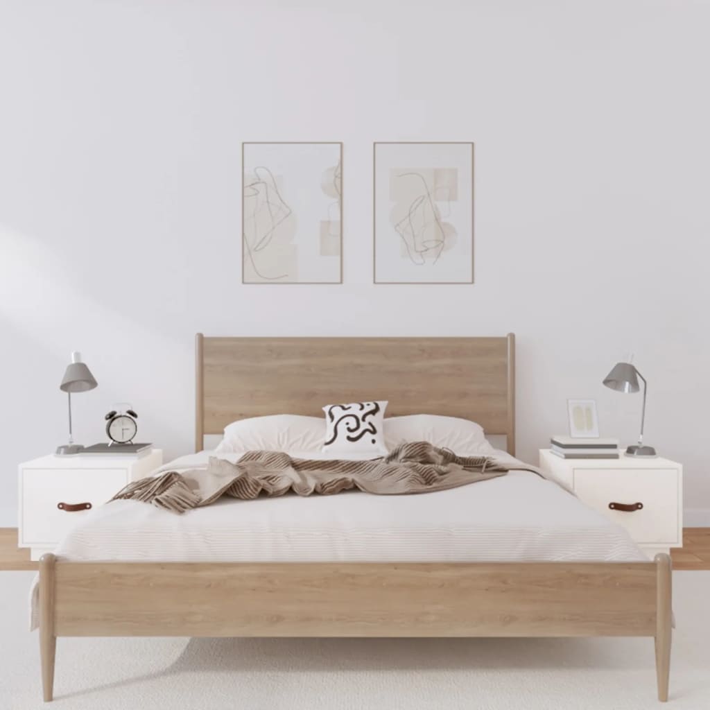 vidaXL Nachtkastje 40x34x35 cm massief grenenhout