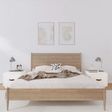 vidaXL Nachtkastje 40x34x35 cm massief grenenhout