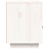 vidaXL Nachtkastje 40x34x45 cm massief grenenhout wit