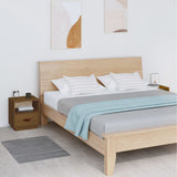 vidaXL Nachtkastje 40x34x45 cm massief grenenhout wit
