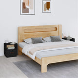 vidaXL Nachtkastje 40x34x45 cm massief grenenhout wit