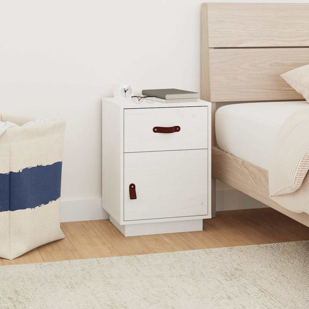 vidaXL Nightstand 40x34x55 cm solid pine wood