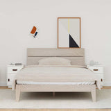 vidaXL Nightstand 40x34x55 cm solid pine wood