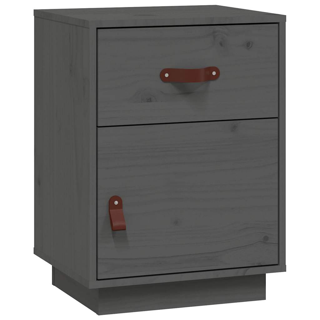 vidaXL Nightstand 40x34x55 cm solid pine wood