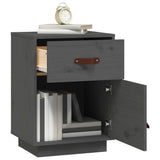 vidaXL Nightstand 40x34x55 cm solid pine wood