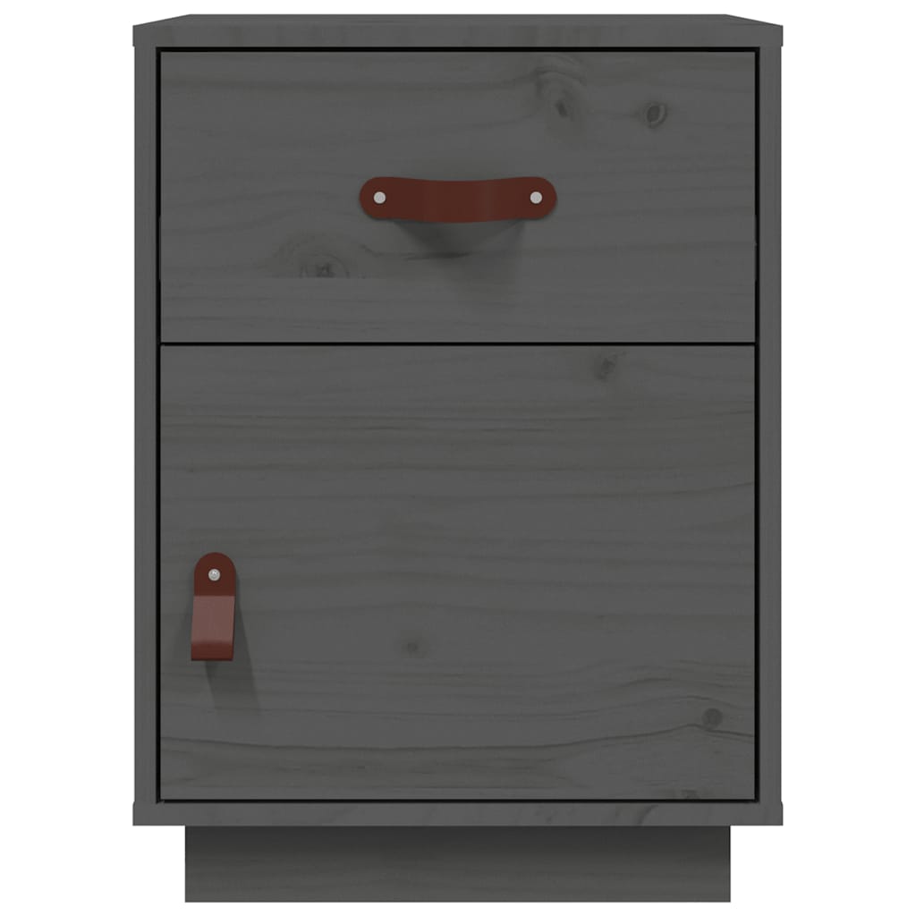 vidaXL Nightstand 40x34x55 cm solid pine wood
