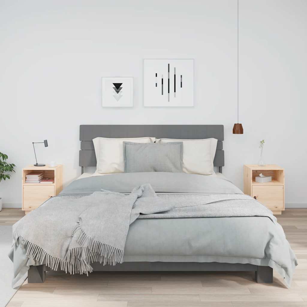 vidaXL Nachtkastje 40x34x55 cm massief grenenhout