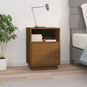 vidaXL Nachtkastje 40x34x55 cm massief grenenhout