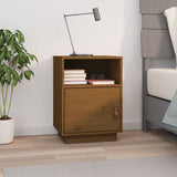 vidaXL Nachtkastje 40x34x55 cm massief grenenhout