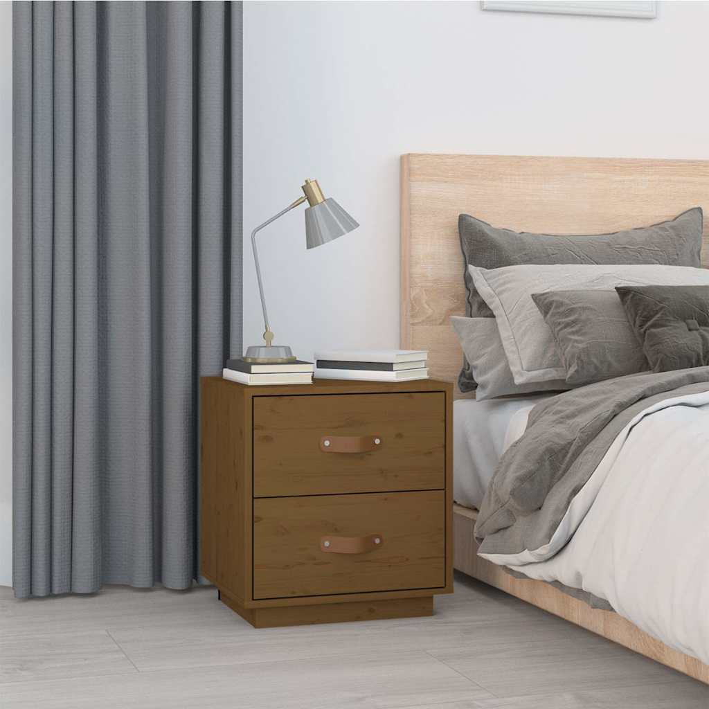  vidaXL Nachtkastjes 2 st 40x34x45 cm massief grenenhout