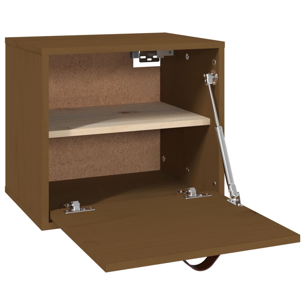 vidaXL Wandkast 40x30x35 cm massief grenenhout