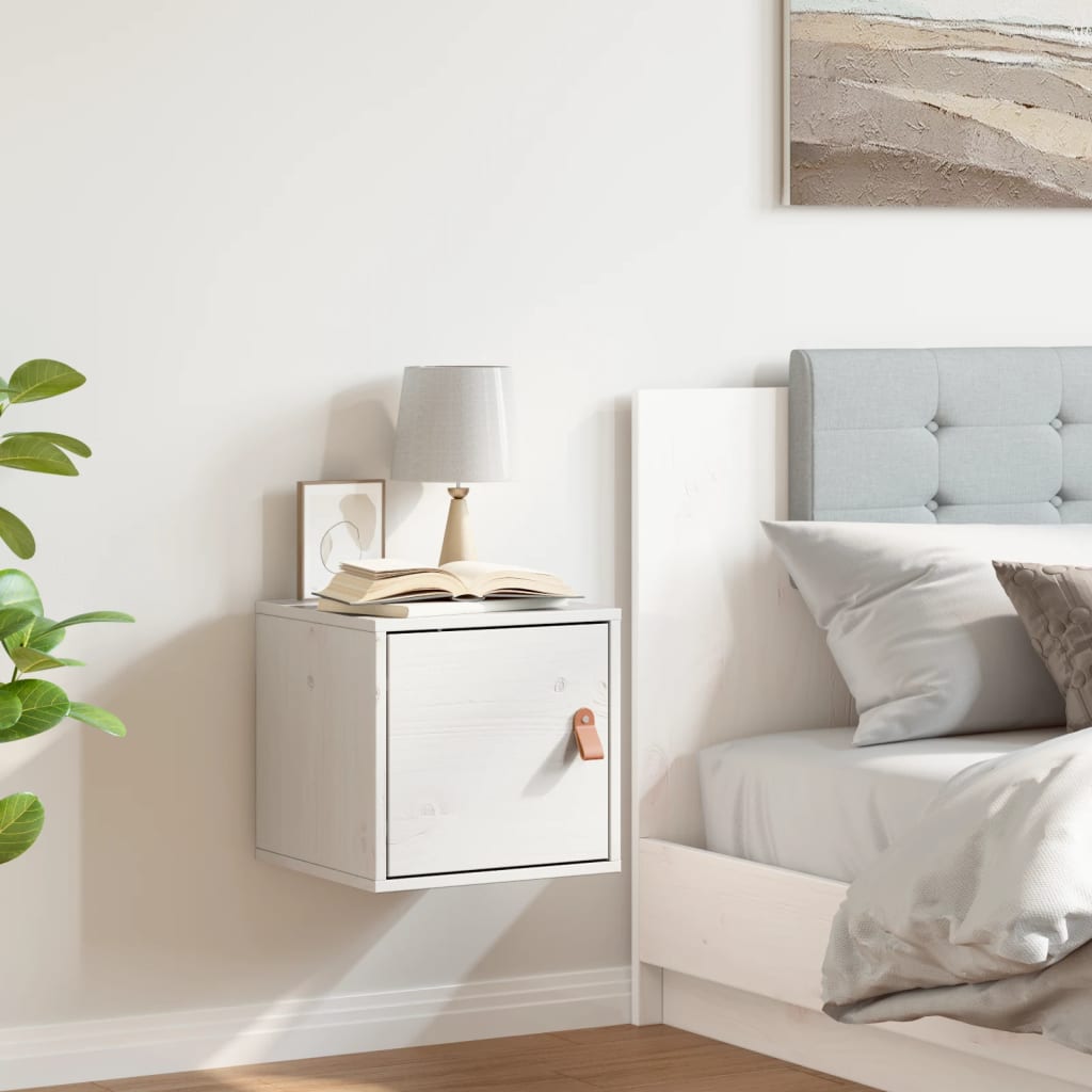 vidaXL Wall cabinet 31.5x30x30 cm solid pine wood