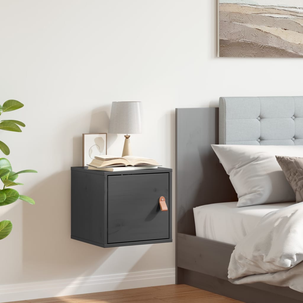 vidaXL Wall cabinet 31.5x30x30 cm solid pine wood