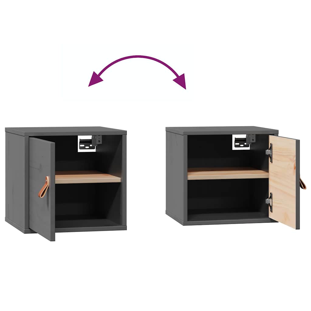vidaXL Wall cabinet 31.5x30x30 cm solid pine wood