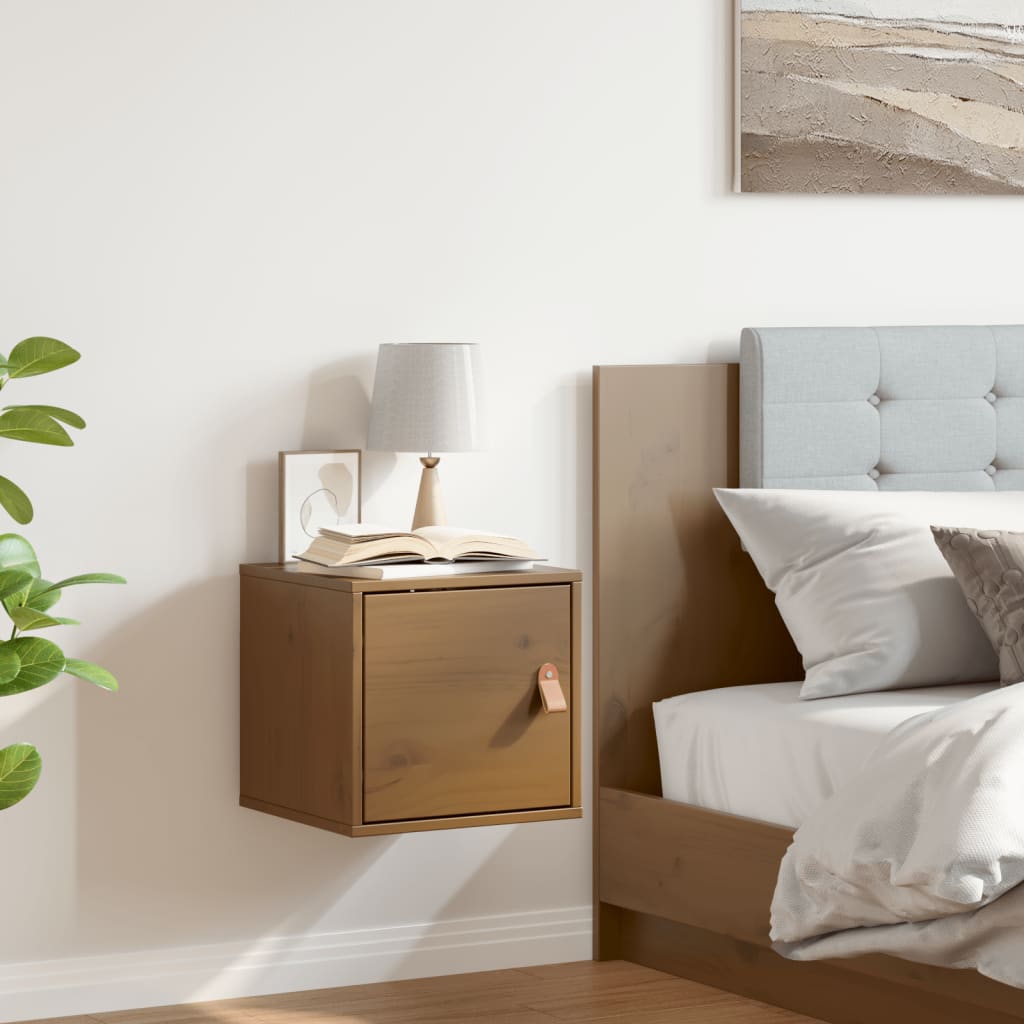 vidaXL Wall cabinet 31.5x30x30 cm solid pine wood